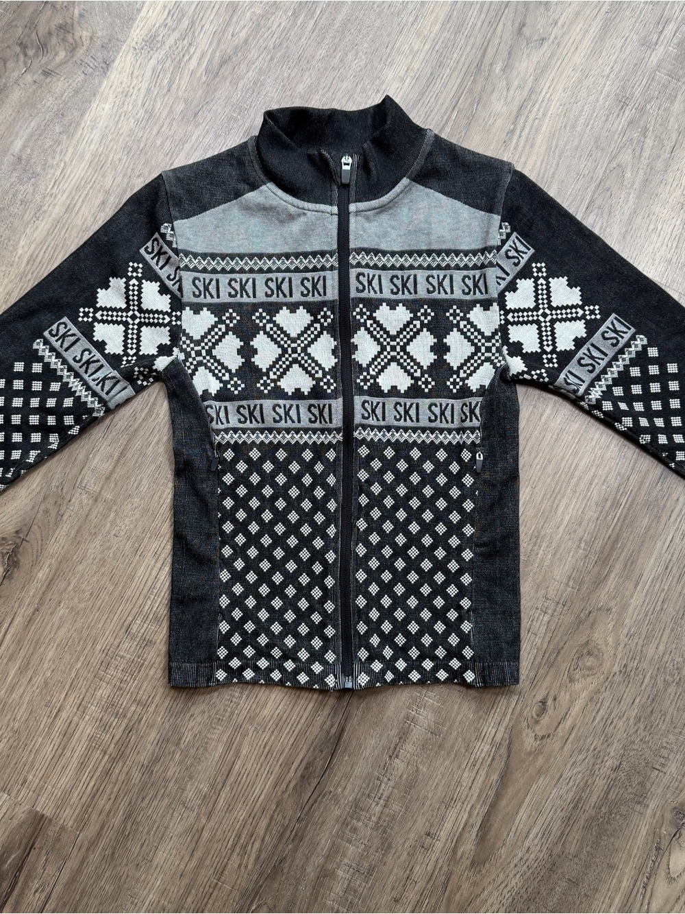 All In Motion Full Zip Sweatshirt, Slim Fit SKI SKI - Size Extra Small
